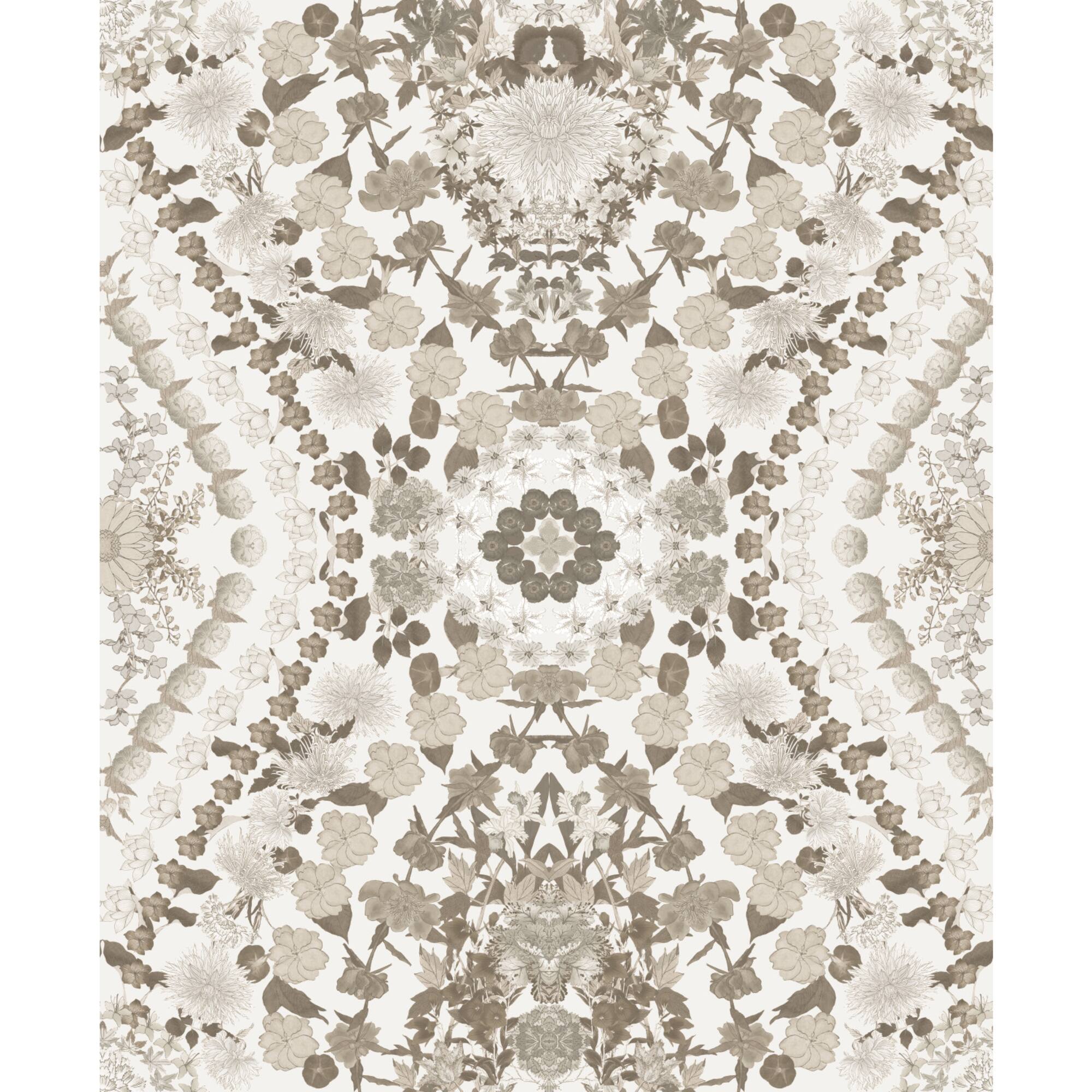 RoomMates Mr. Kate Brown Dried Flower Kaleidoscope Peel & Stick Wallpaper